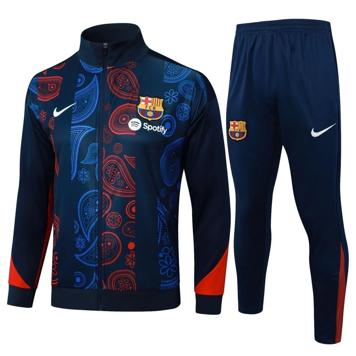 24-25 Barcelona Pre-Match Football Tracksuit Long Jacket Suits 3