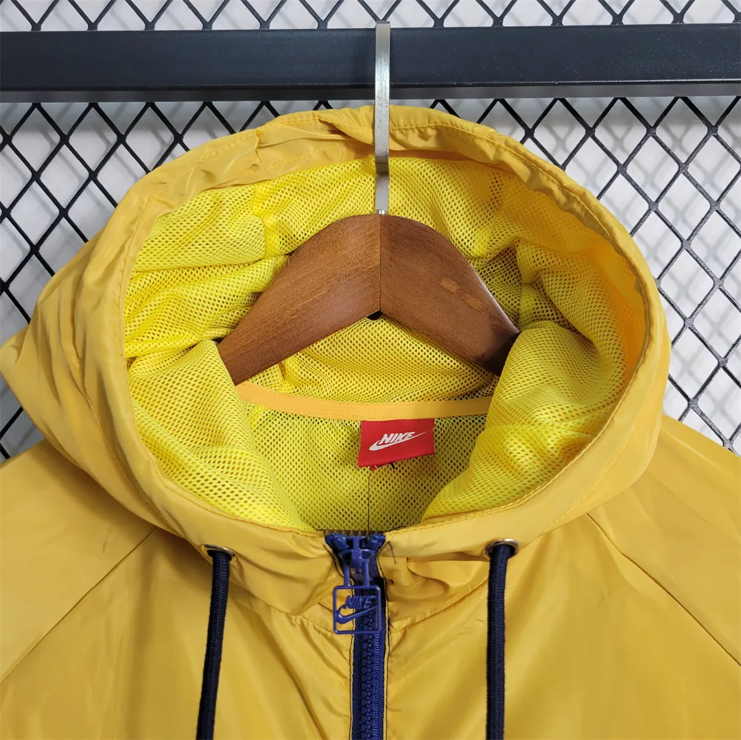 23-24 Barcelona Windbreaker Royal Blue Yellow 3
