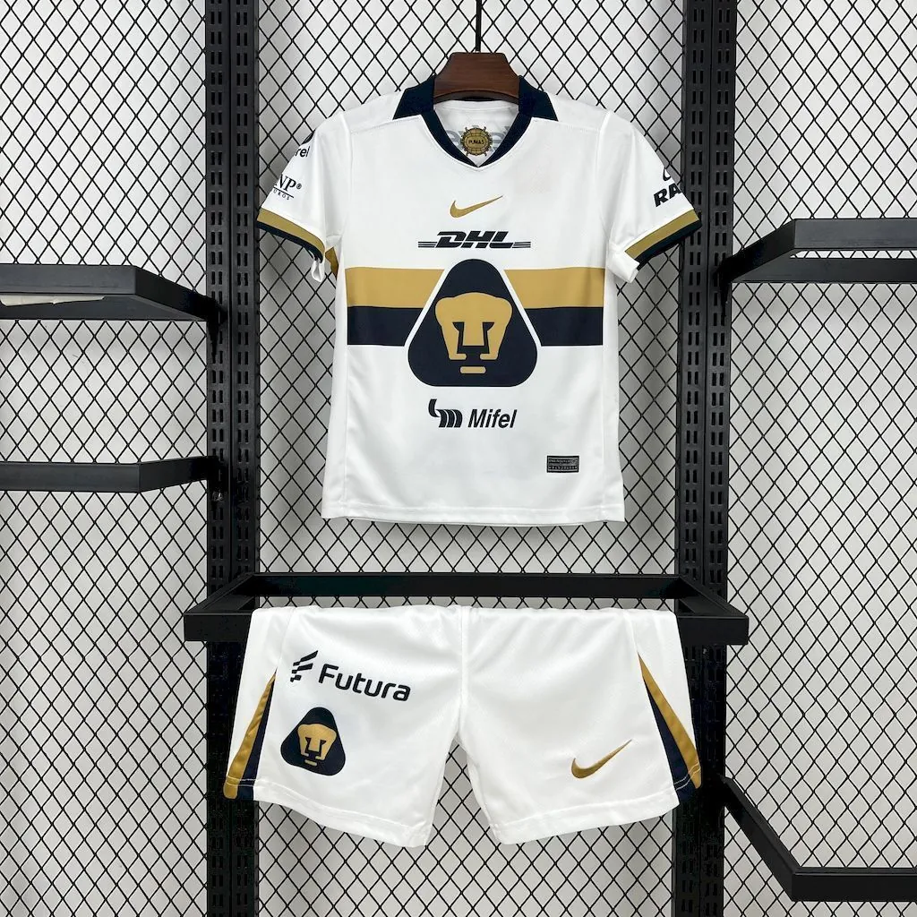 25-26 Pumas UNAM Home Kid Kits Youth Apparels AAAAJersey Wholesale Yupoo 12