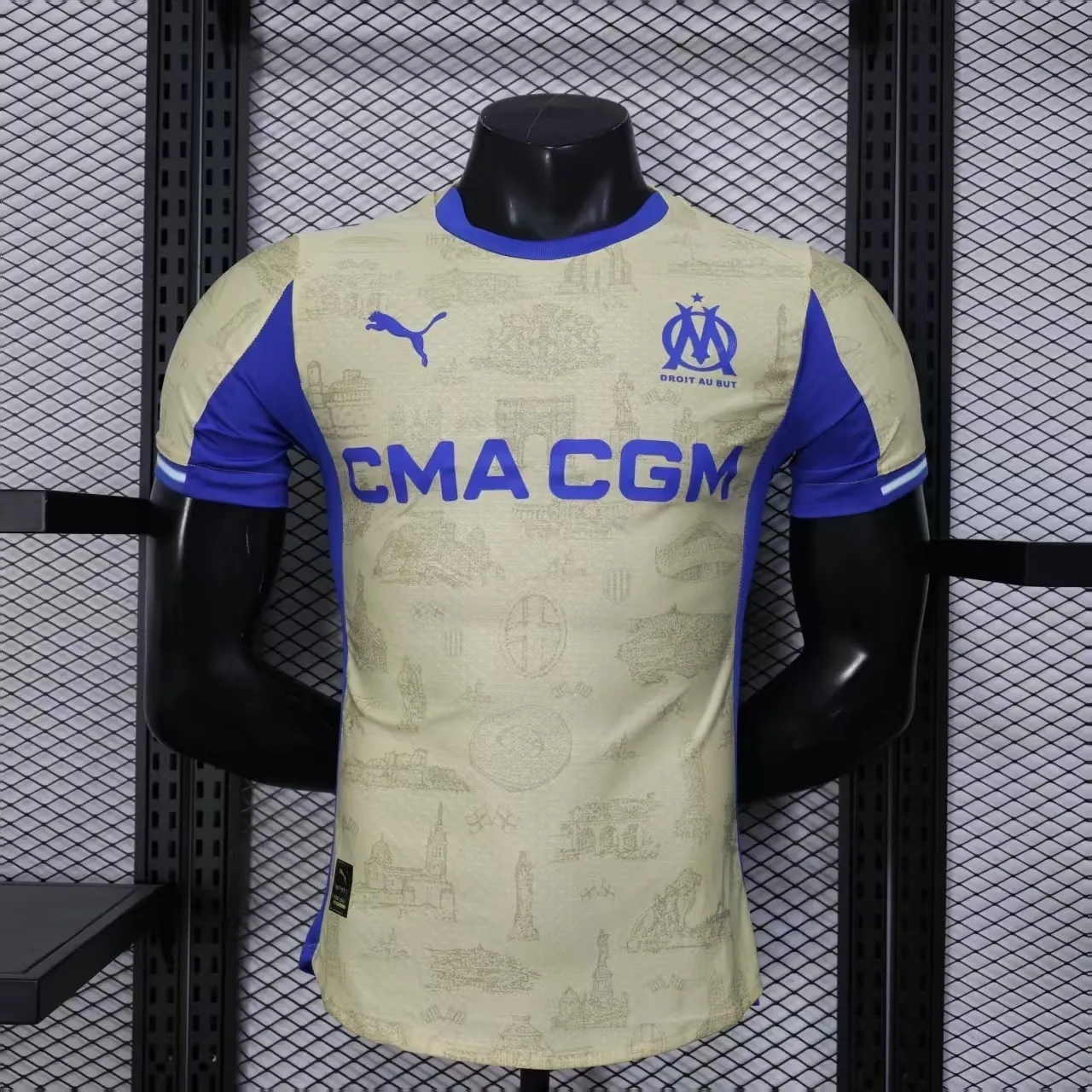25-26 Marseille Third Player Version Kit Football T-Shirt AAAAJersey Supply Yupoo 6