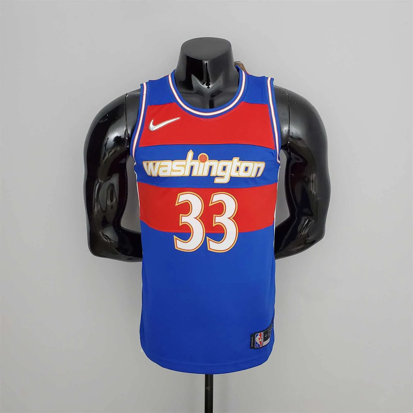 2022 Season Kuzma #33 Talent City Edition Blue Red NBA Jersey 10