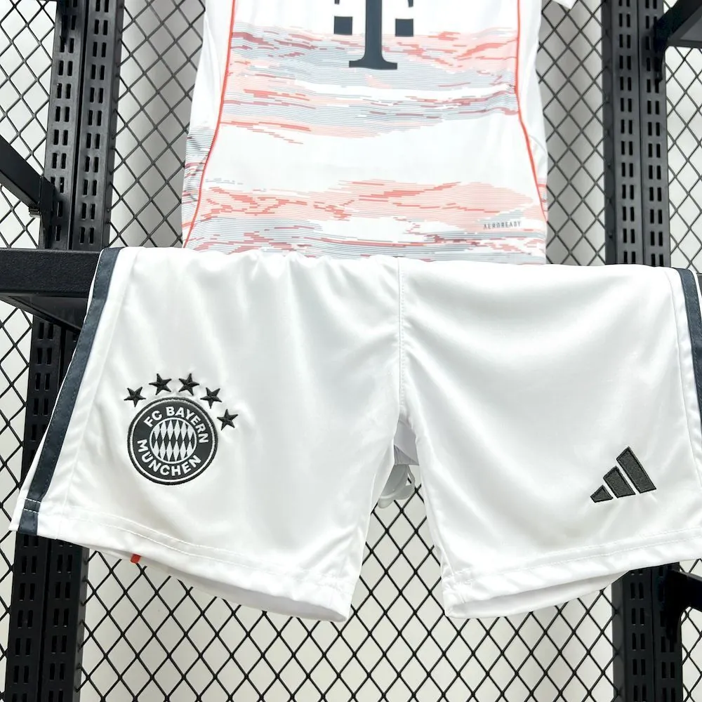 25-26 Bayern Munich Away Kid Kits Youth Apparels Soccer AAAAJersey Yupoo 5