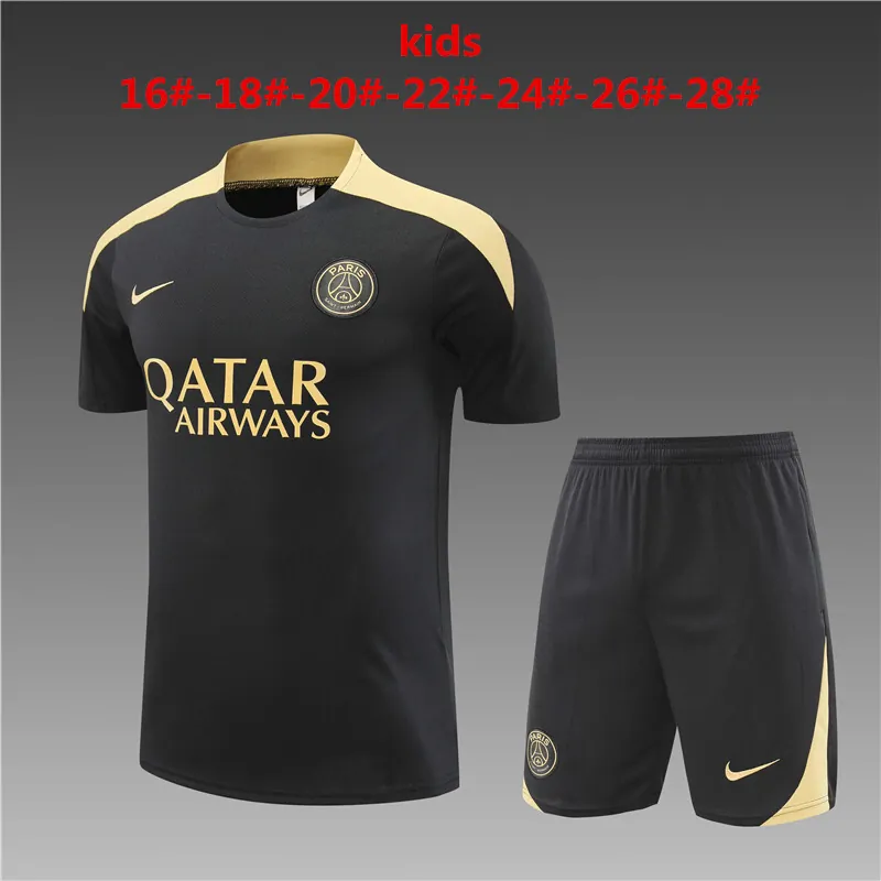 24-25 PSG Training Kids Soccer Jerseys Football Shirts 1