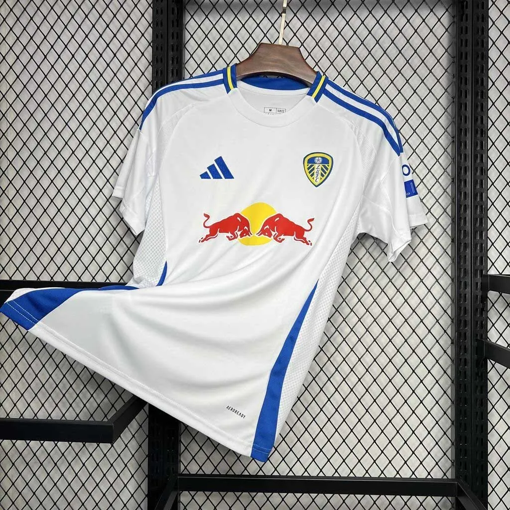 24-25 Leeds United Home Kit Football Apparels Sport AAAAJersey Yupoo 1