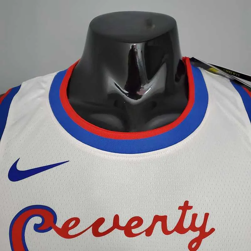 2021 76ers cursive retro limited EMBIID#21 white 1