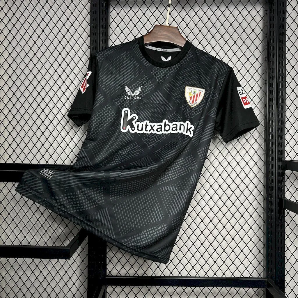 24-25 Athletic Bilbao Black Goalkeeper Shirt Soccer Uniforms Soccer AAAAJersey Yupoo 2