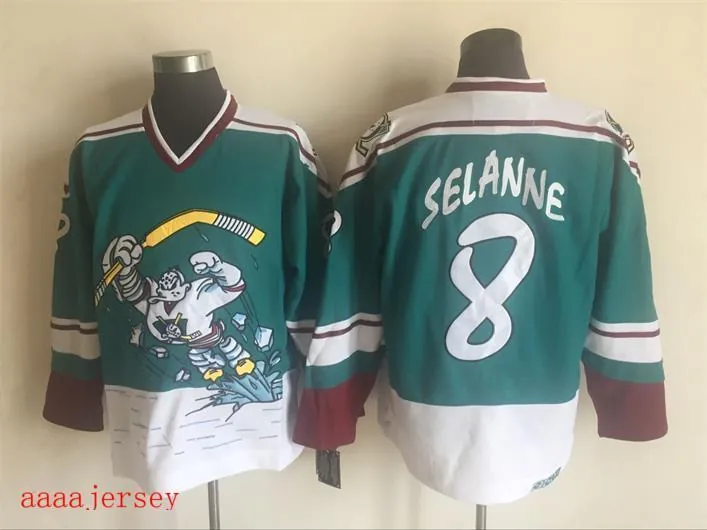 Anaheim Ducks retro ice hockey jersey M-3XL 阿纳海姆鸭队复古冰球服 3