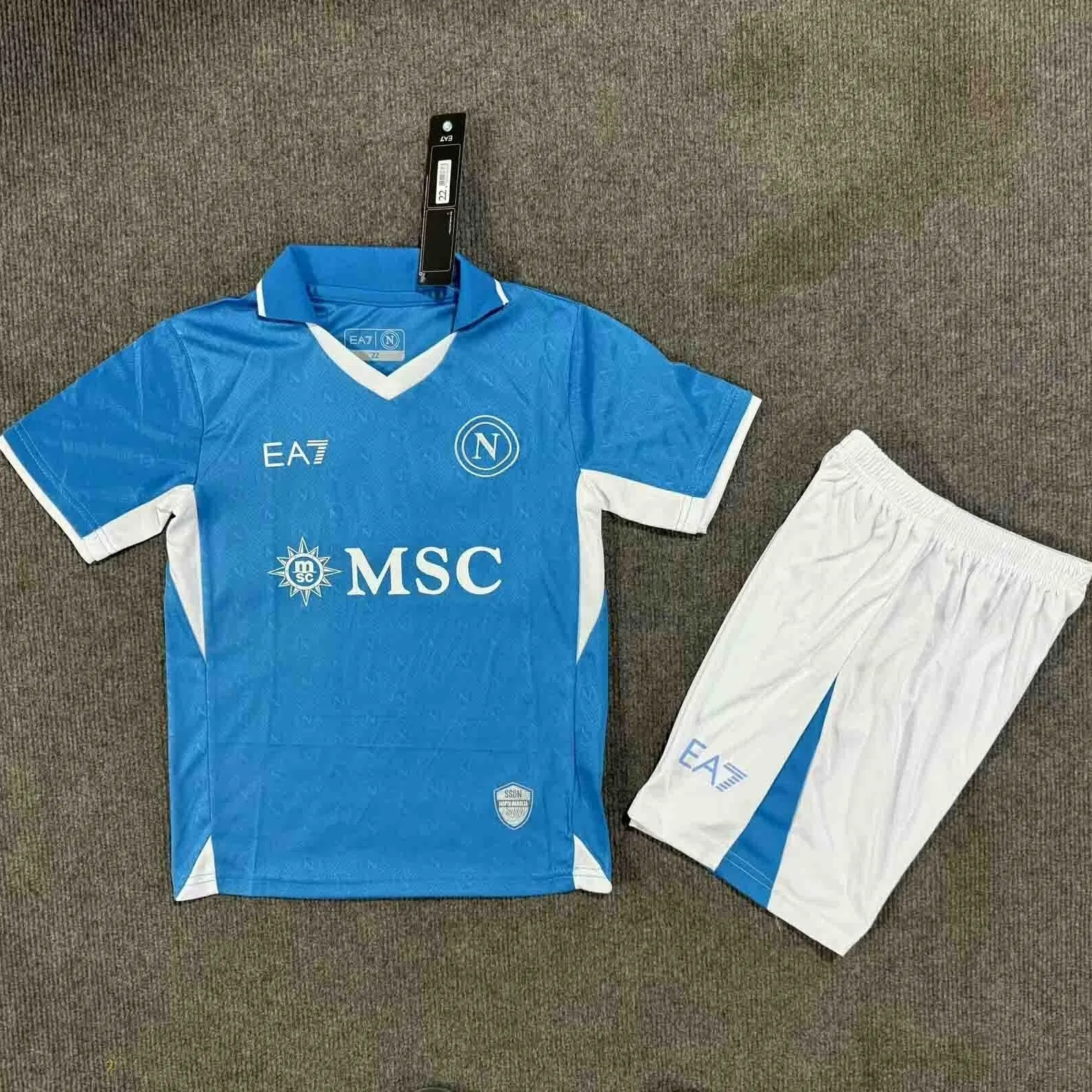 24-25 Napoli Home Kid Kits Youth Apparels Sport AAAAJersey Yupoo 2