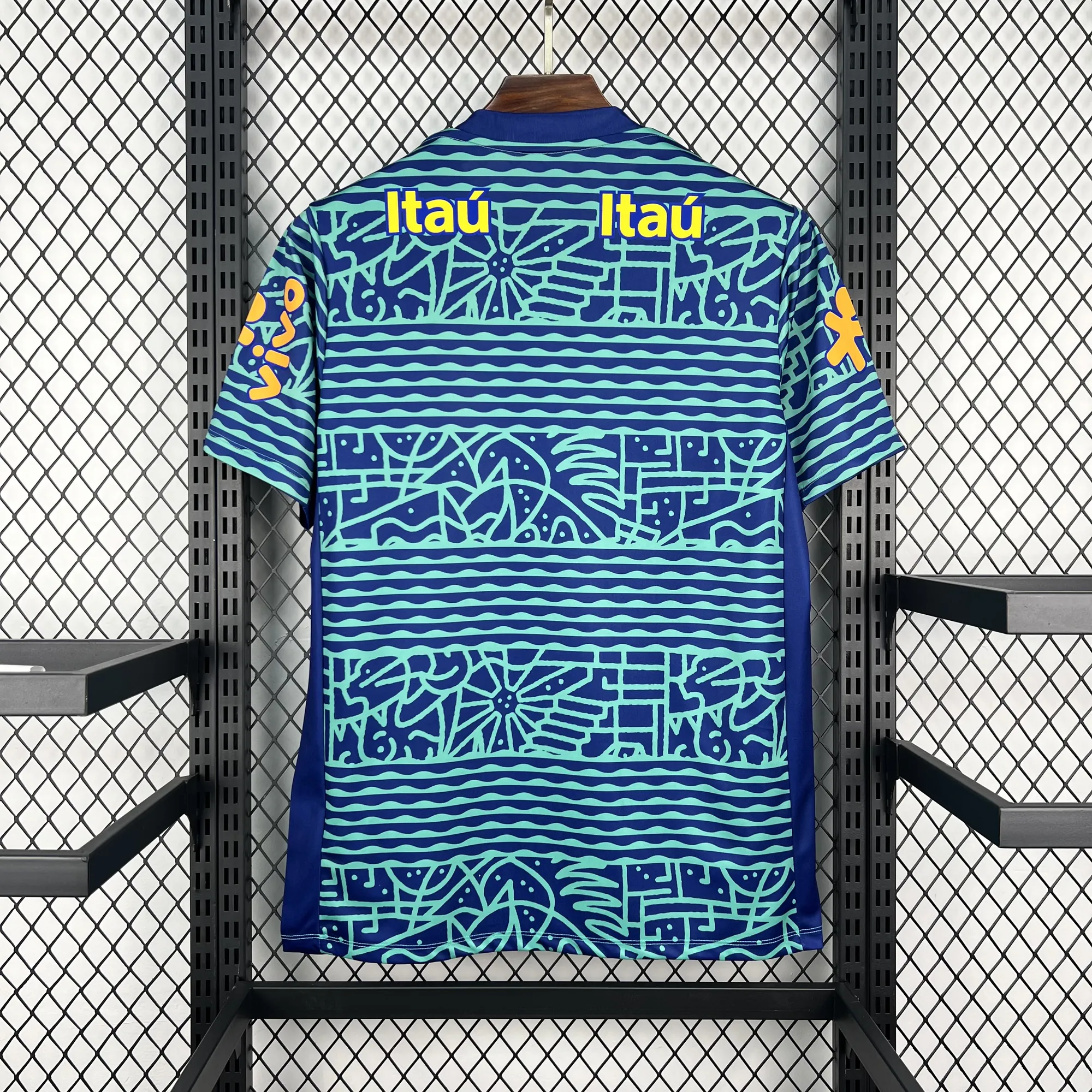2024 Brazil Mens Pre-Match Kit Football Retro T-Shirt AAAAJersey Supply Yupoo 9 8