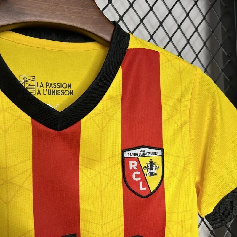 24-25 Lens Home Kid Kits Youth Apparels Football AAAAJersey Yupoo 5