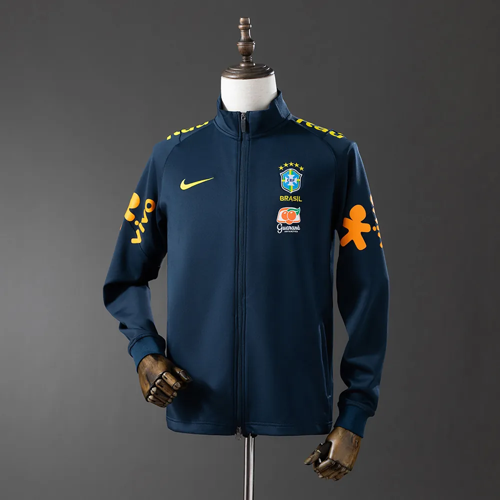 2025 Brazil long-sleeved Black windbreaker jacket 2
