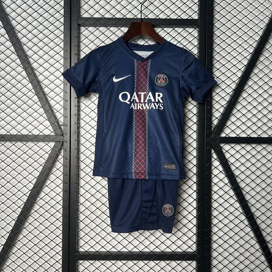 25-26 PSG Home Kid Kits Youth Apparels AAAAJersey Supply Yupoo-1 9