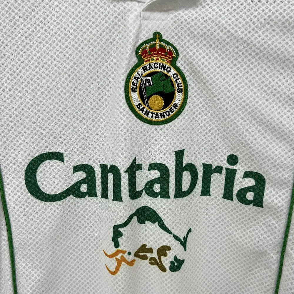 98-99 Racing de Santander Home Retro Kit Vintage Shirt AAAAJersey Wholesale Yupoo 2