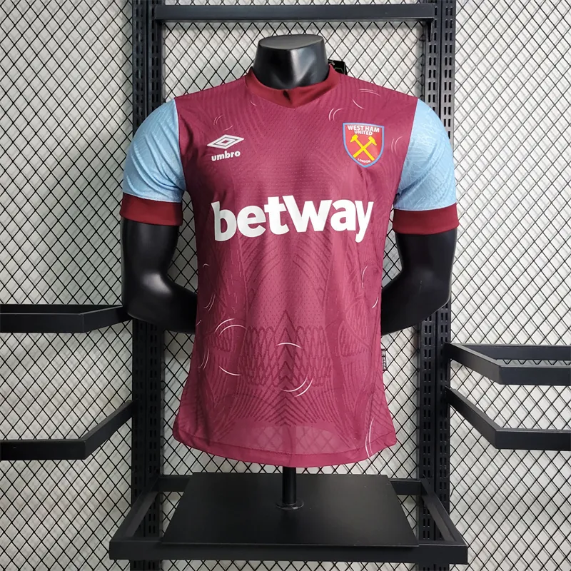 23-24 West Ham Home Player Version Size S-XXL Soccer Jerseys 7