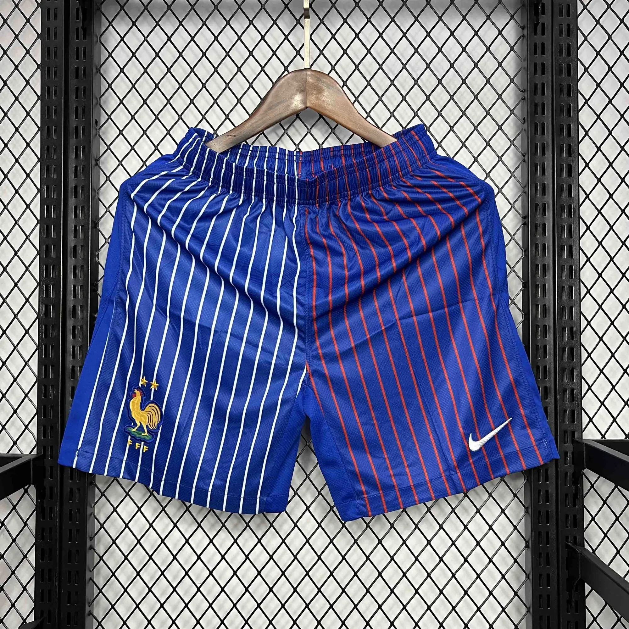 2024 France Away Shorts UEFA Euro 2024 Football Uniform AAAAJerseys Dropshipping Yupoo 2