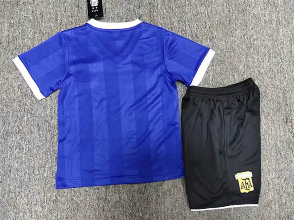1986 Argentina away kid kits 2