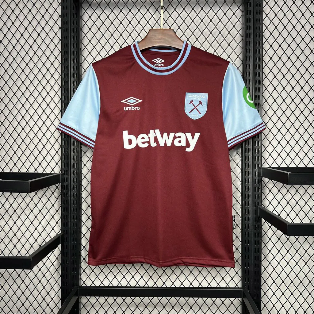 24-25 West Ham Home Kit Football Apparels Sport AAAAJersey Yupoo 6