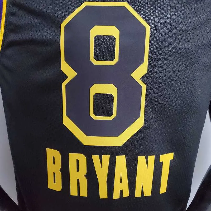 New Bryant #8 Lakers black 3
