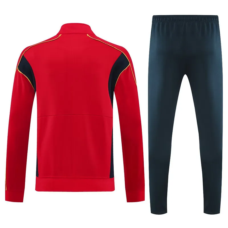 25-26 Barcelona Red Football Tracksuit Long Jacket Suits 2