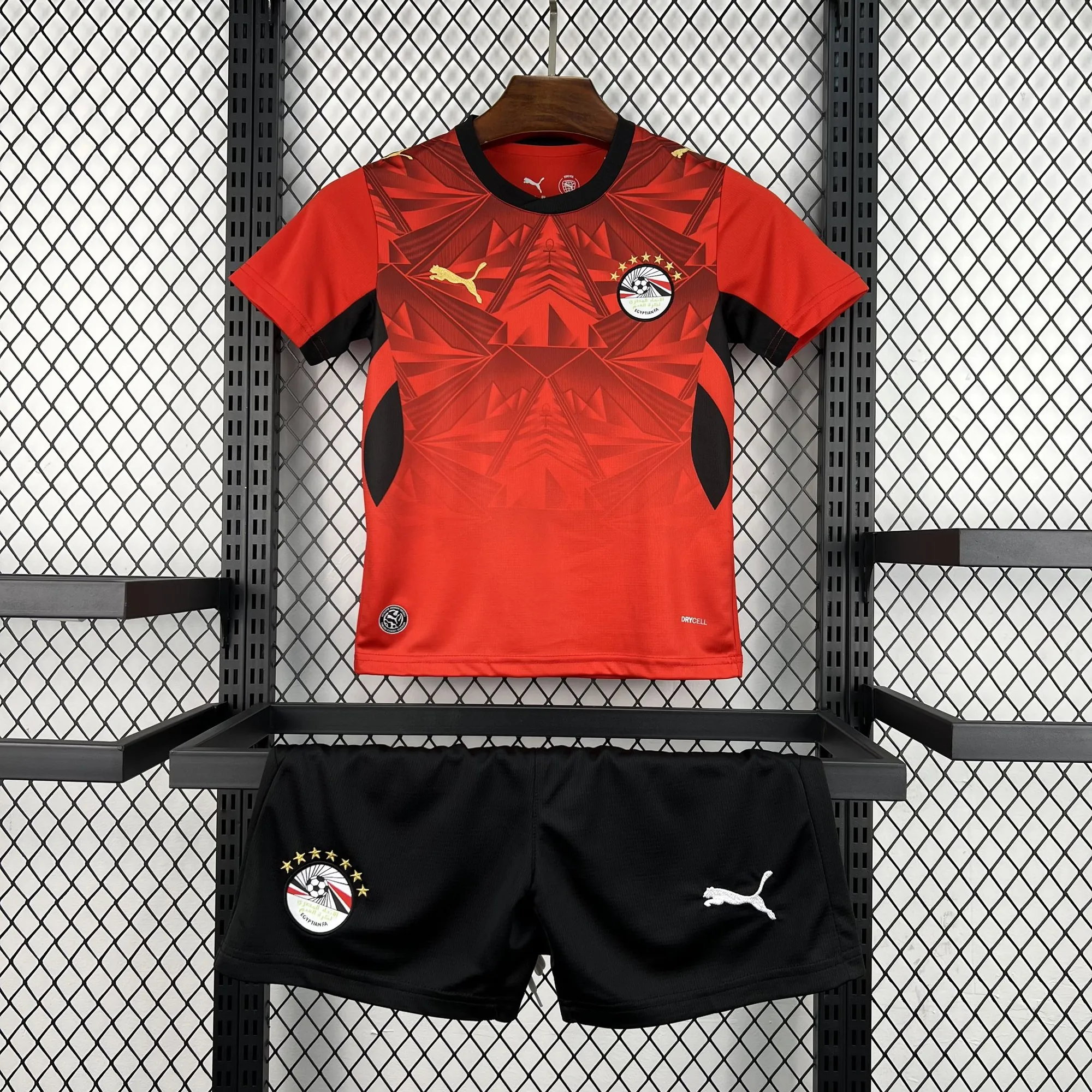 2026 World Cup Set Egypt Home Kids Kit Football Youth Apparels AAAAJersey Supply Yupoo 6 3