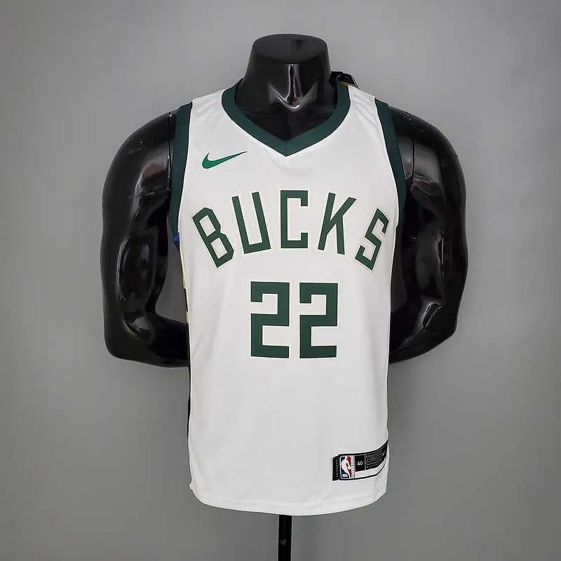 2021 MIDDLETON#22 BUCKS Home White 9