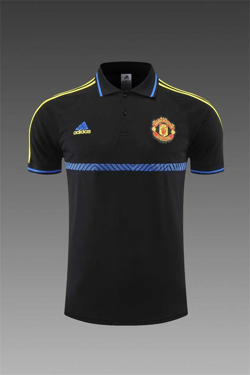 Manchester United Polo black and yellow-three sides 12