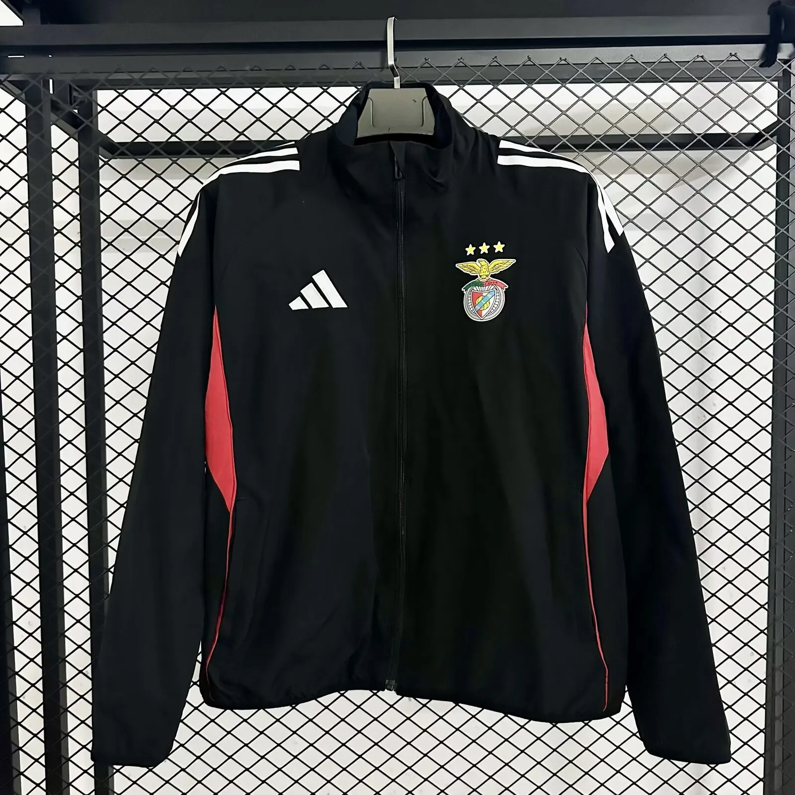 25-26 Benfica Black windbreaker Jackets AAAAJersey Dropship Yupoo 2
