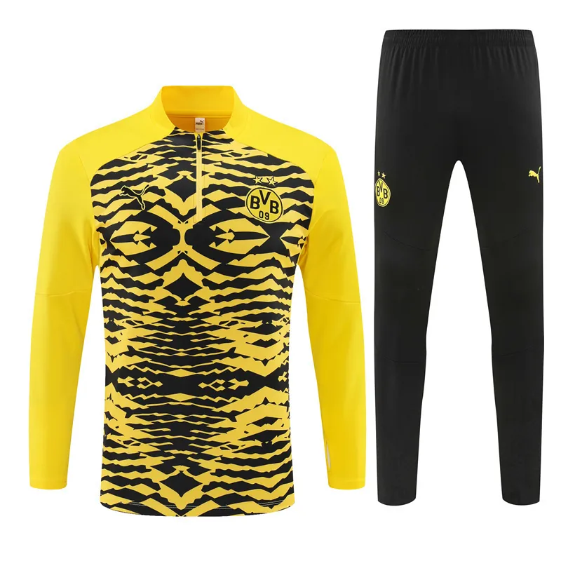 24-25 Dortmund Long Sleeve Training Suit Football Shirts 4