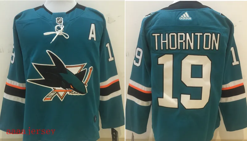 San Jose Sharks ice hockey jersey M-3XL 圣何西鲨鱼队冰球服 3