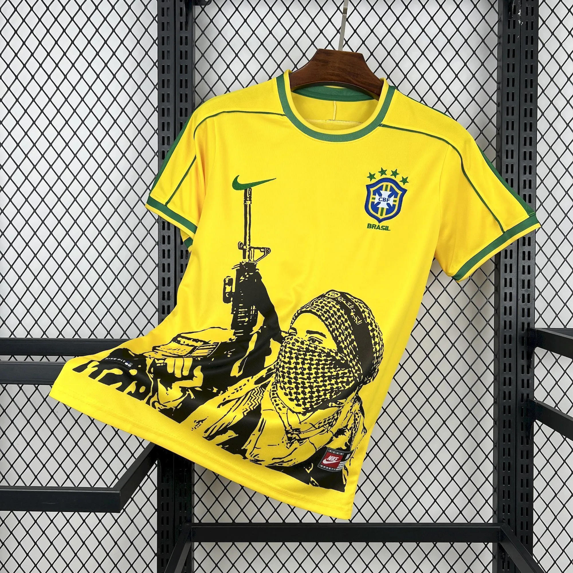 1998 Retro Brazil x Soldier Home Kit Football Vintage Shirt AAAAJersey Supply Yupoo 7