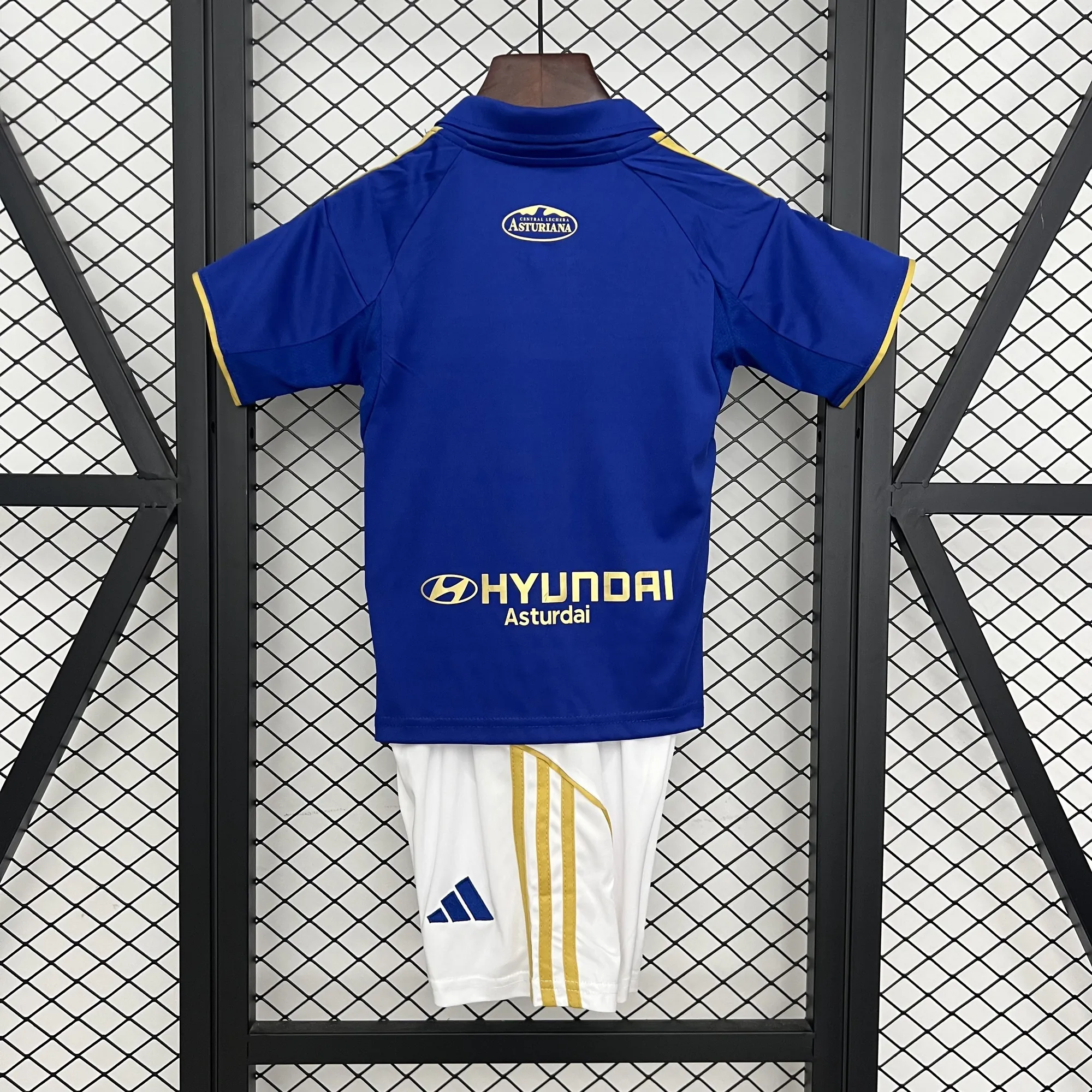 25-26 Real Oviedo Home Kids Kit Futbol Youth Clothing Sports Suits AAAAJersey Supply Yupoo 4