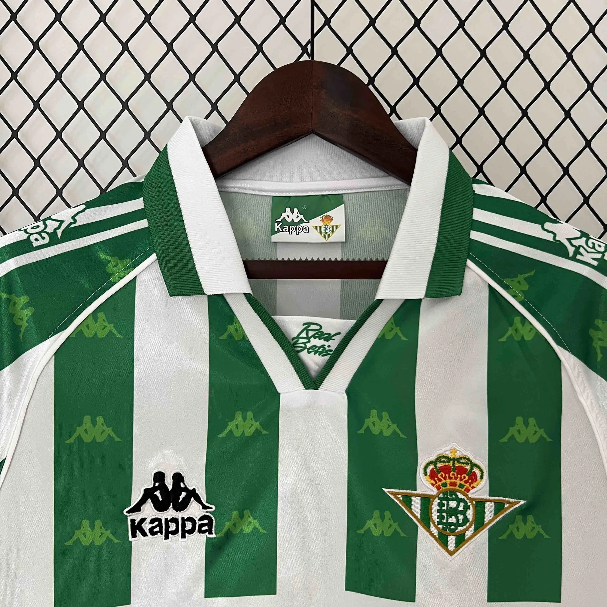 95-96 Real Betis Home Retro Kit Vintage Shirt Sport AAAAJersey Yupoo 5