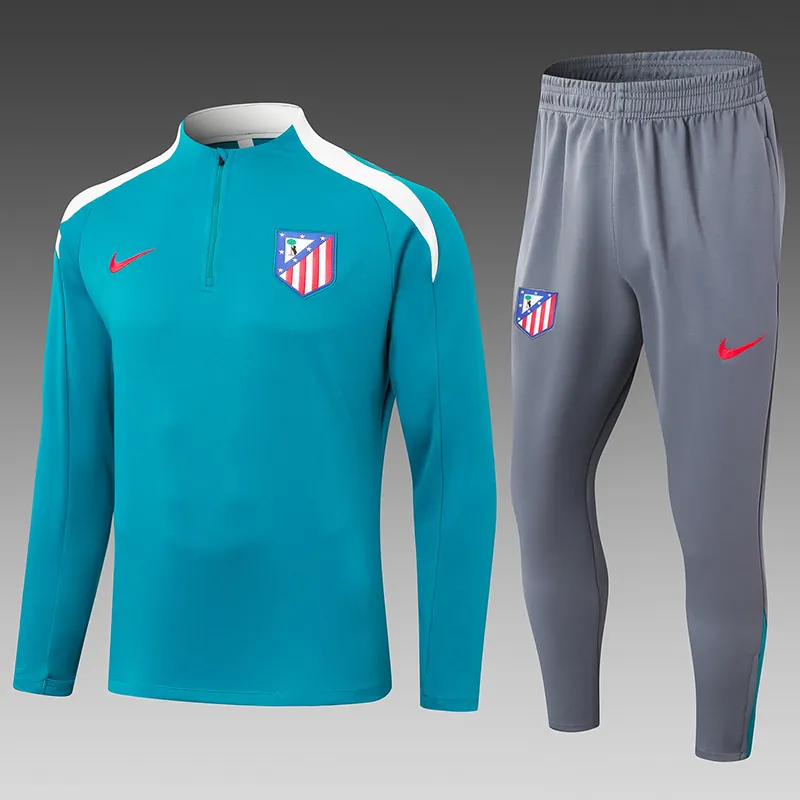 24-25 Atletico Madrid Long Sleeve Training Suit Football Shirts 3