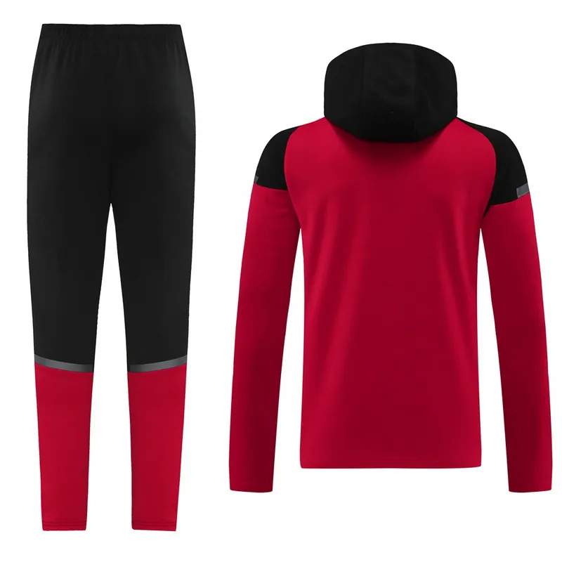 24-25 AC Milan Red Hoodies Jacket Suits Football AAAAJersey Yupoo 2