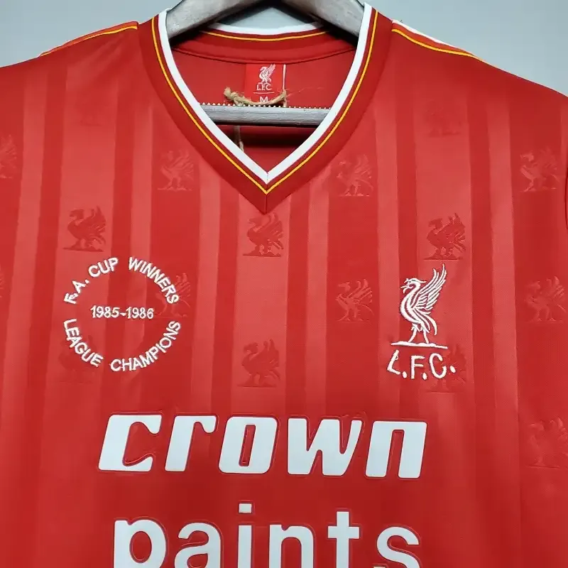 85-86 Retro Liverpool Soccer Jersey Home S-2XL 2