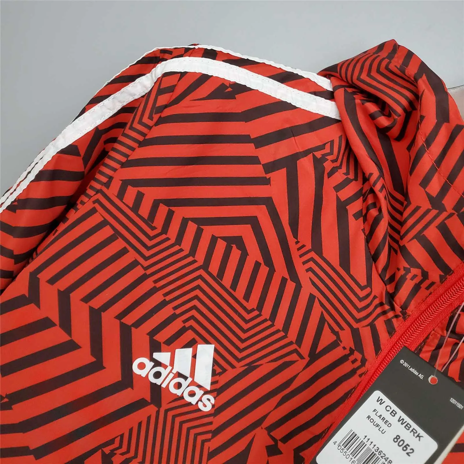 21-22 Ajax Red and Black Stripes Windbreaker 4