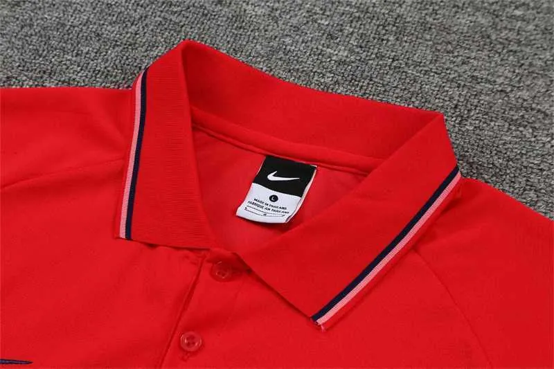 Atletico Madrid Polo red chest print 3