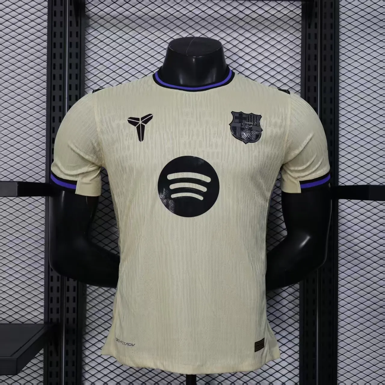 25-26 Barcelona Away Kit Football Player Version Long Sleeve Summer Shirt AAAAJersey Supply Yup 4
