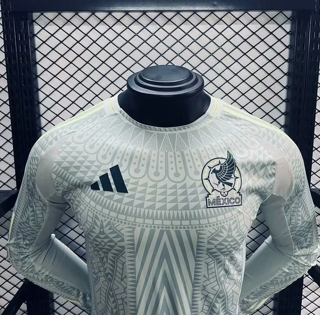 2024 Mexico Away Long Sleeve Kit Player Version Shirt Football AAAAJersey Yupoo 2
