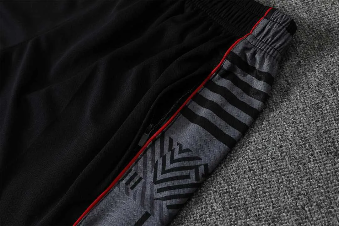 22-23 AC Milan Training Suit Short Sleeve Kit Grey 5