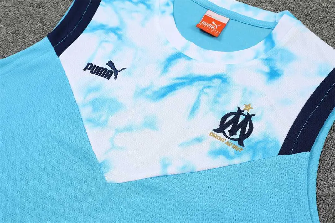 22-23 Marseille vest training suit kit blue 12
