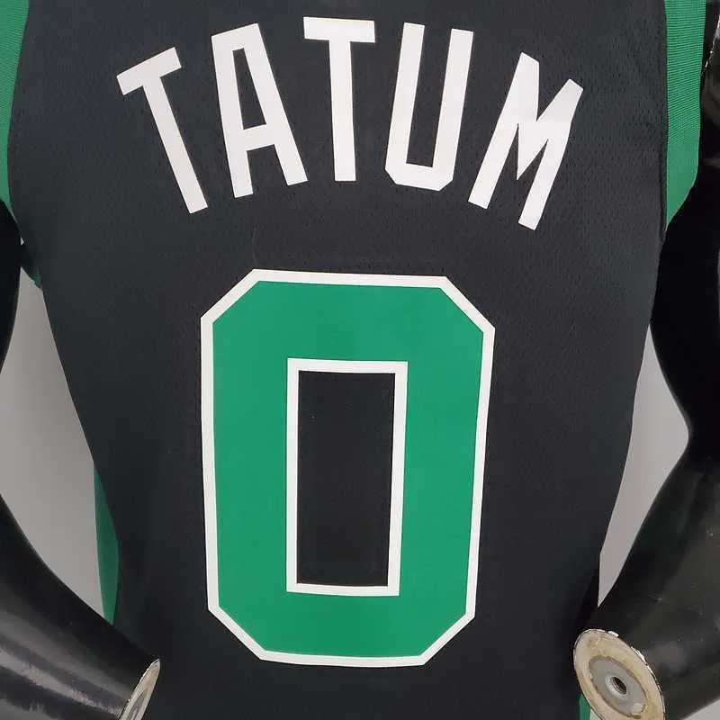 TATUM #0 Celtics White Jordan theme black 2