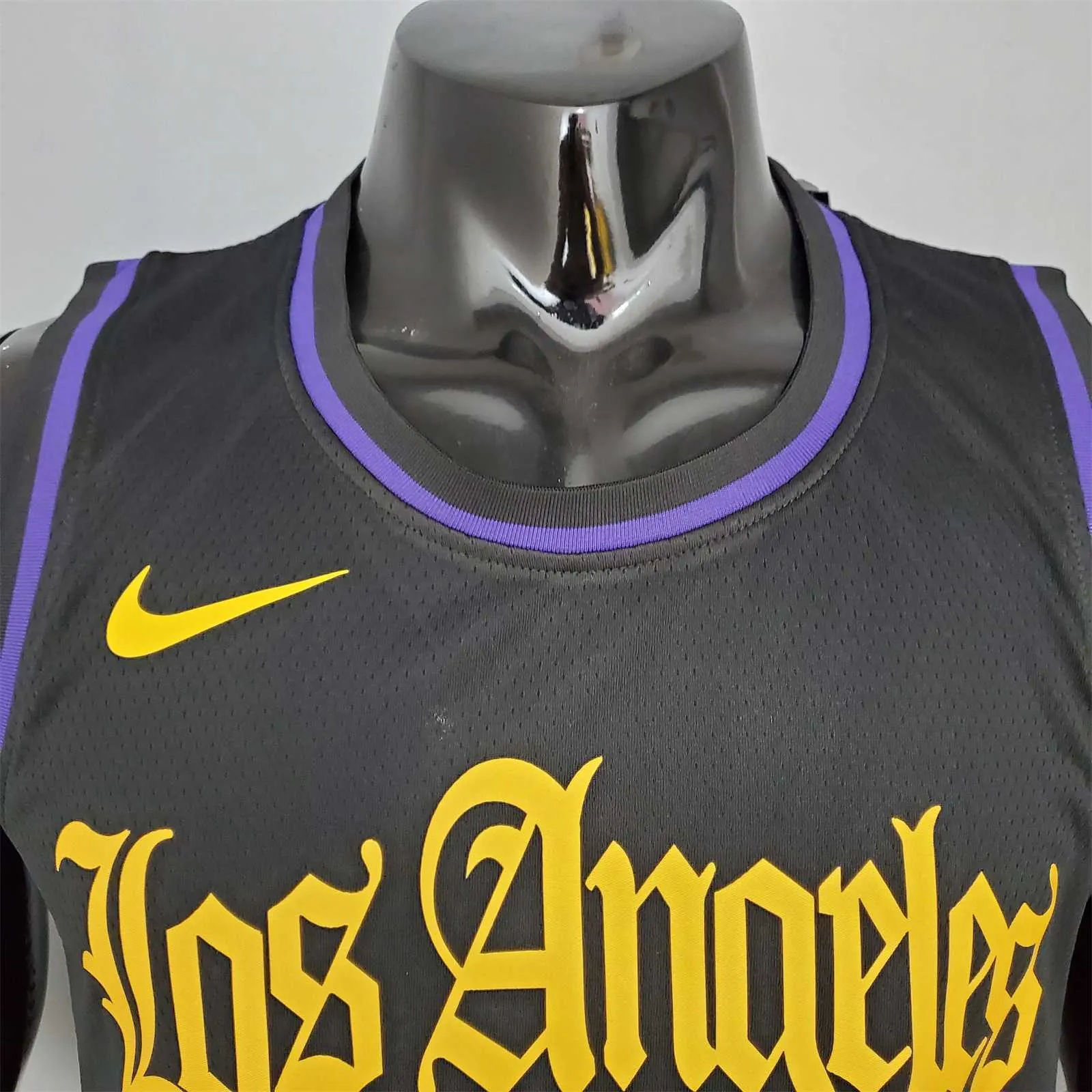 2021 ANTHONY#7 Los Angeles Lakers Black Latin Black 3