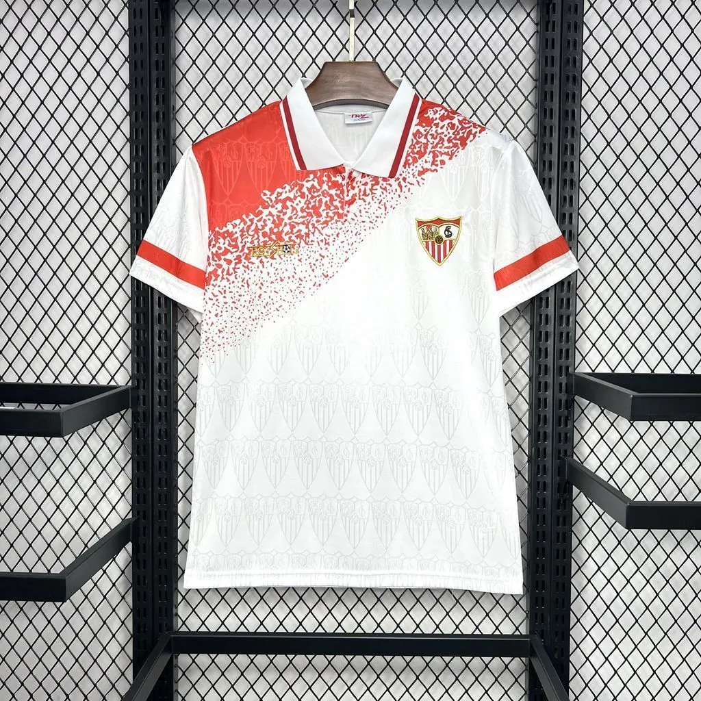 93-94 Sevilla Home Retro Kit Vintage Shirt Football AAAAJersey Yupoo 7