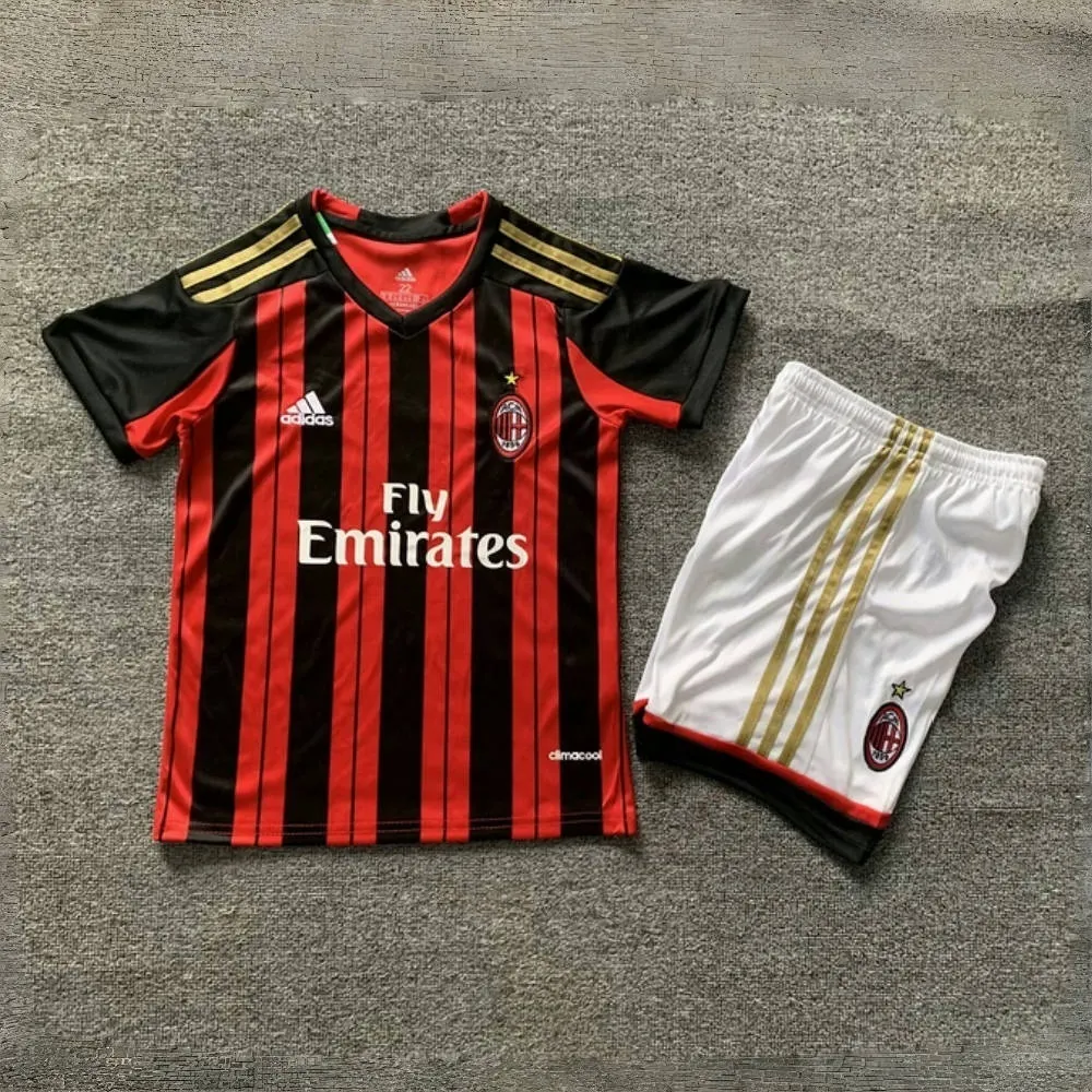 13-14 AC Milan Home Retro Kid Kits Vintage Youth Apparels AAAAJersey Supplier Yupoo 2