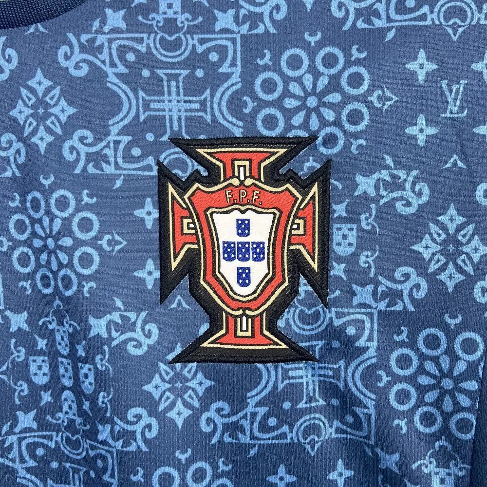 2025 Portugal LV Co-Branded Edition Football T-Shirt AAAAJersey Supplier Yupoo 3