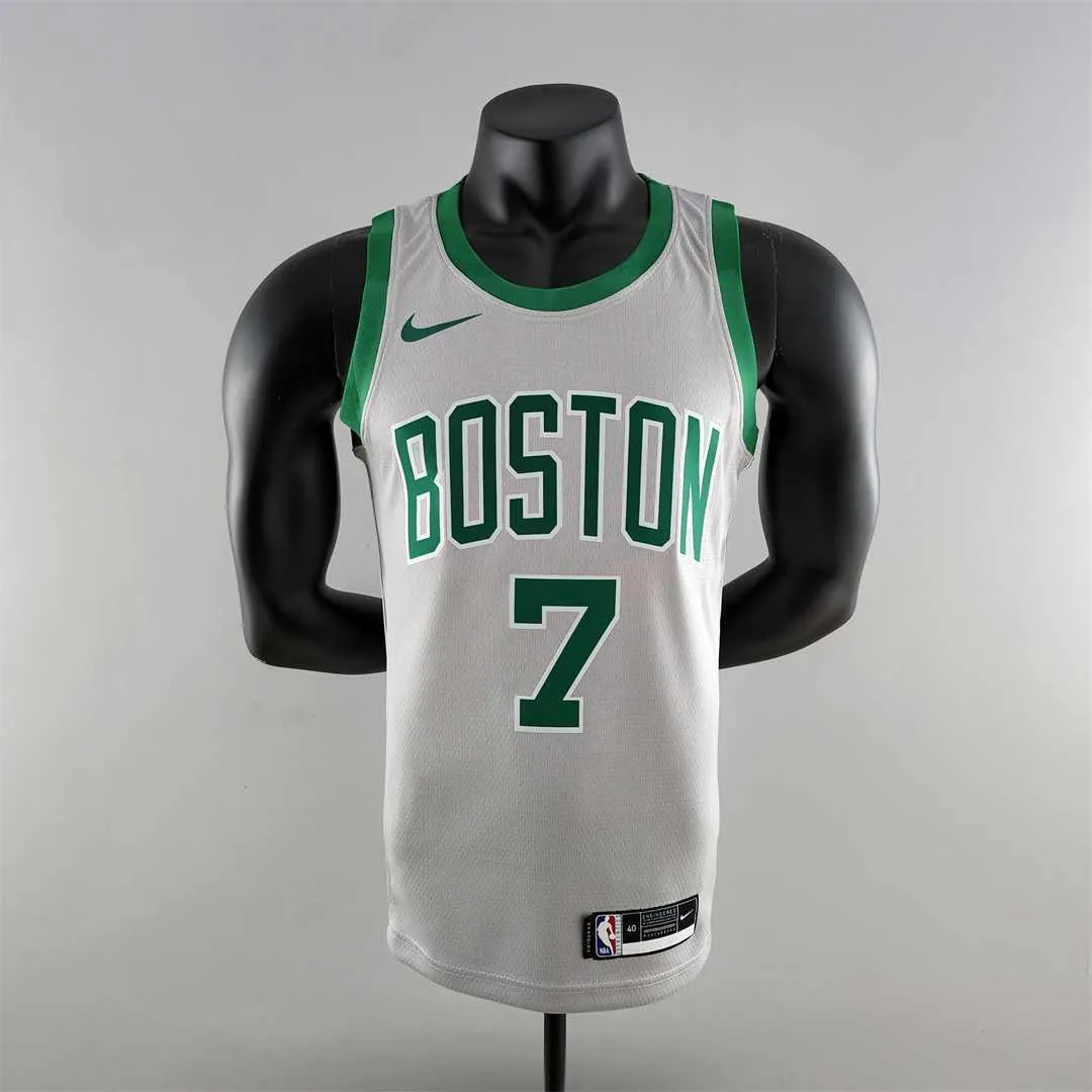 BROWN#7 Boston Celtics Grey NBA Jersey 9