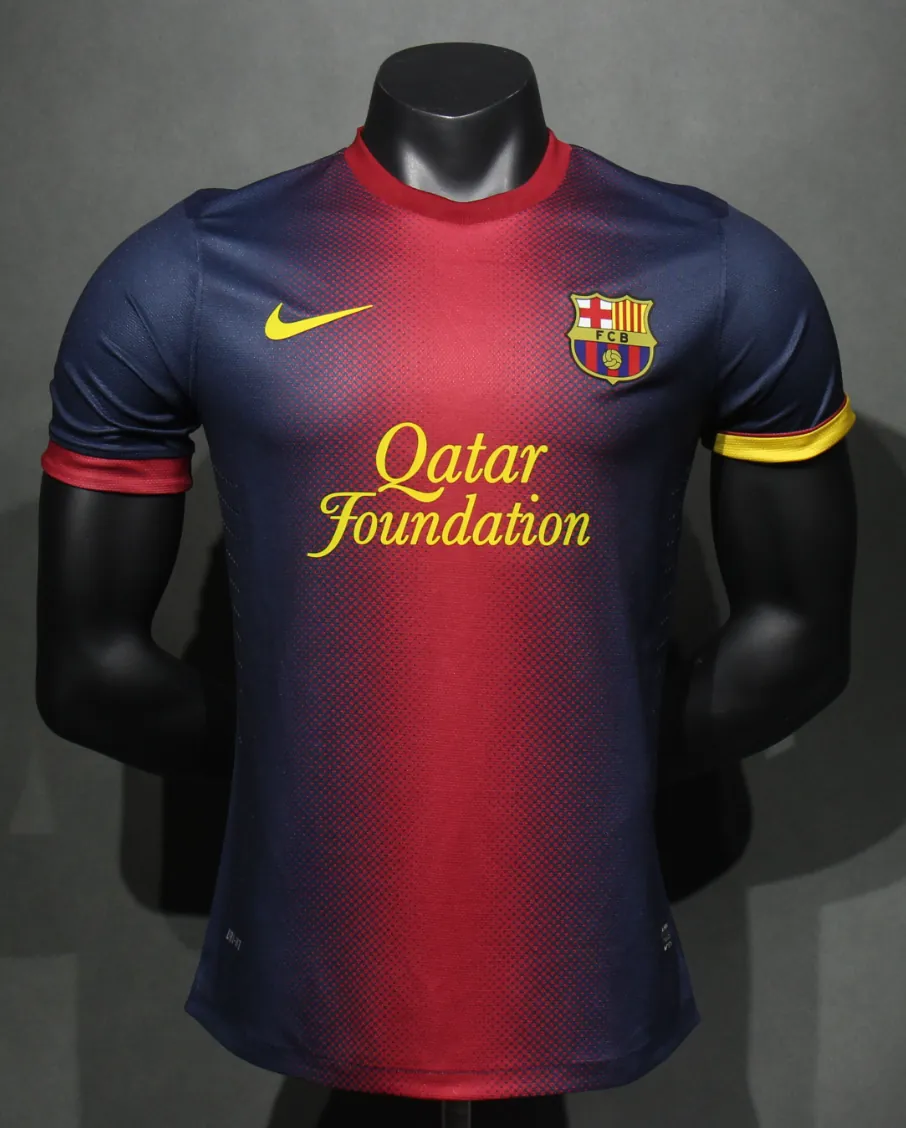 12-13 Barcelona Home Retro Kit Vintage Player Version Sino Shirt AAAAJersey Dropship Yupoo 8