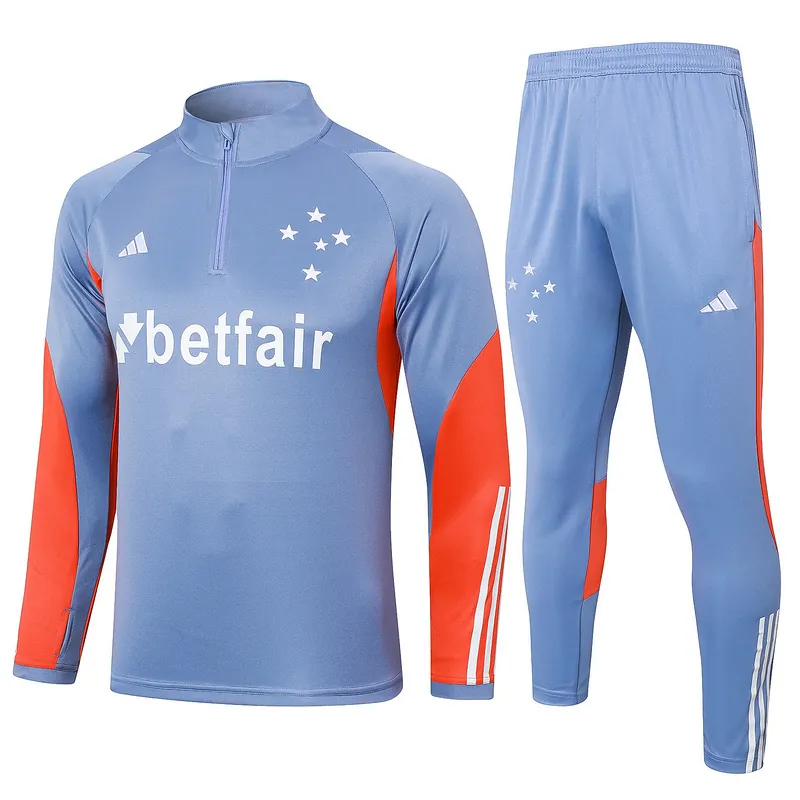 24-25 Cruzeiro Long Sleeve Training Suit Football Shirts 3