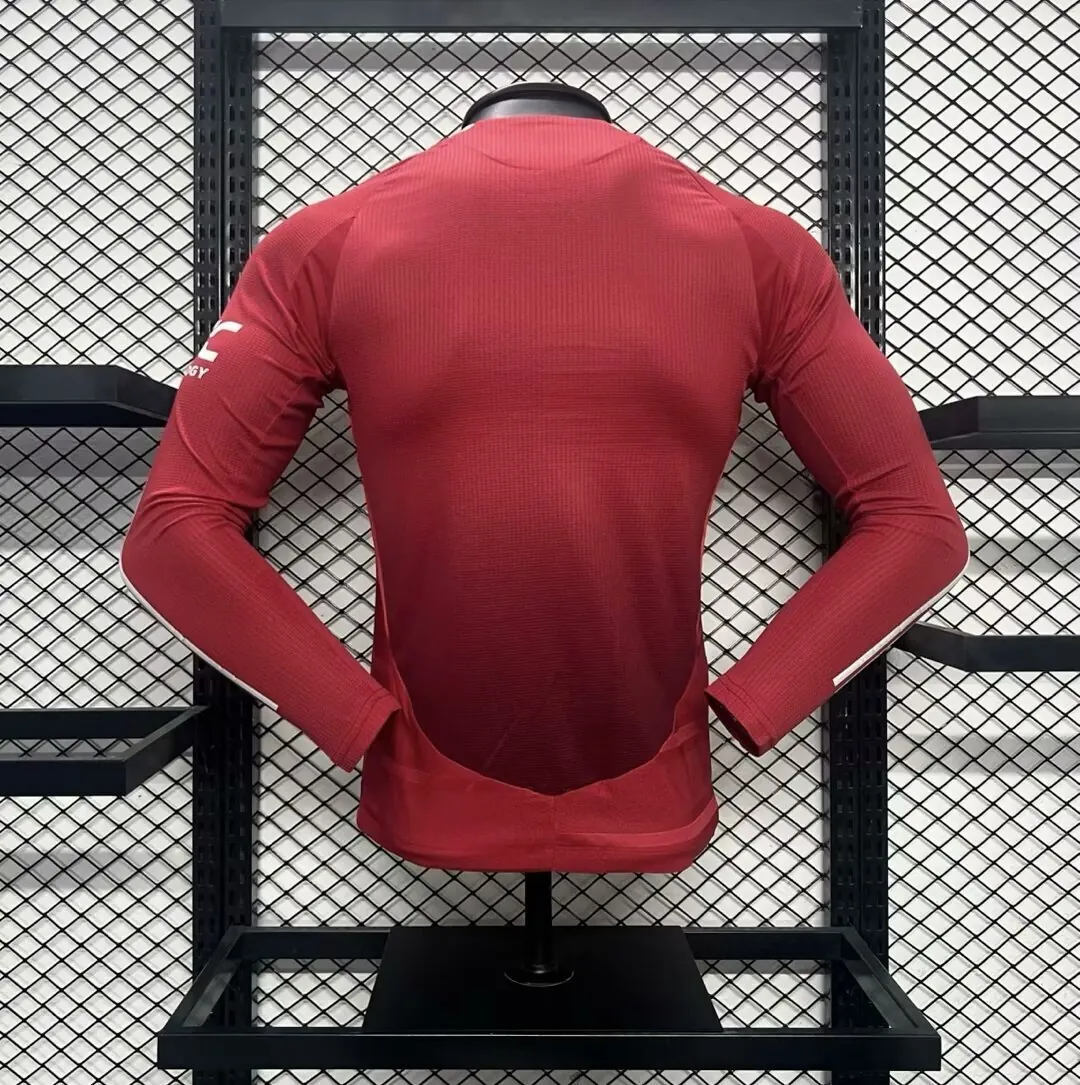 24-25 Manchester United Home Long Sleeve Kit Player Version Shirt AAAAJersey Supplier Yupoo 2
